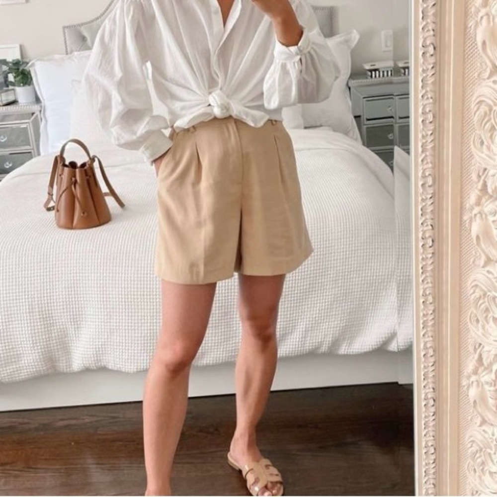 Linen-Blend Banana Republic Shorts